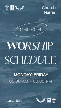 Church Worship Schedule Instagram Story Preview