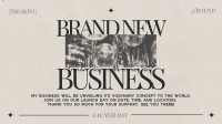Retro Minimalist New Business Video Image Preview