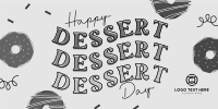 Dessert Day Delights Twitter Post Design