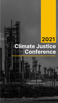 Climate Justice Conference Instagram Story Design