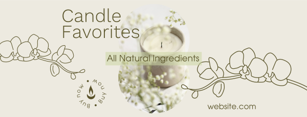 Scented Home Candle  Facebook Cover Design Image Preview