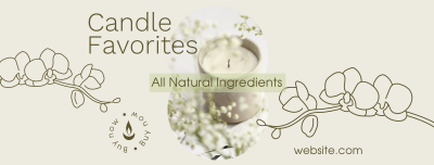 Scented Home Candle  Facebook cover Image Preview