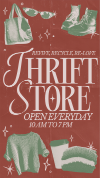 Retro Thrift Shop Instagram Reel Preview