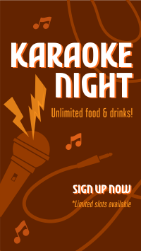 Karaoke Night Instagram Reel Design