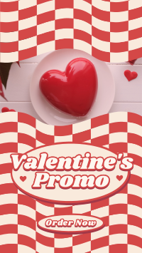 Retro Valentines Promo Facebook Story Design
