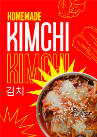 Homemade Kimchi Poster Design