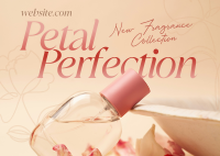 Feminine Perfume Fragrance Postcard Design