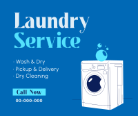 Laundry Service Facebook Post Design