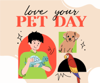 Loving Your Pet Facebook Post Design