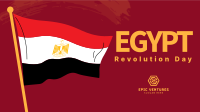 Egypt Flag Brush Facebook Event Cover Design