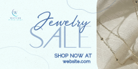 Clean Minimalist Jewelry Sale Twitter post Image Preview