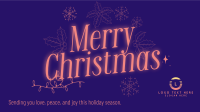 Ornamental Christmas Wishes Facebook event cover Image Preview