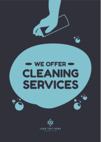 Offering Cleaning Services Flyer Image Preview