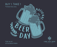 Beer Day Celebration Facebook Post Design