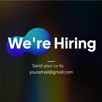 We're Hiring Holographic Linkedin Post Image Preview