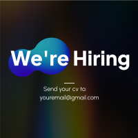 We're Hiring Holographic Linkedin Post | BrandCrowd Linkedin Post Maker