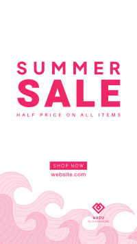 Summer Waves Sale Facebook story Image Preview