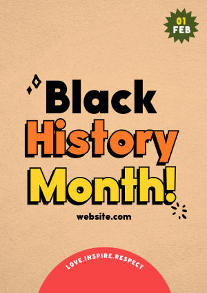 Funky Black History Flyer Image Preview