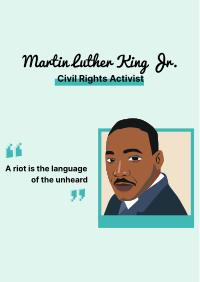 Martin Luther King Quote  Flyer Design