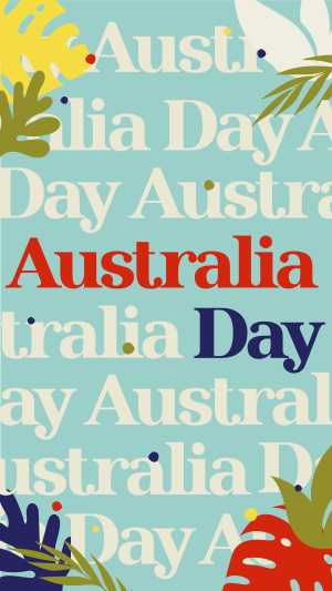 Australia Day Pattern Facebook story Image Preview