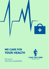 We Care for Your Health Flyer Design