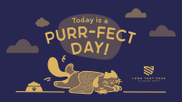 International Cat Day Facebook Event Cover Design