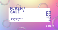 Flash Sale Bubbles Facebook Ad Design