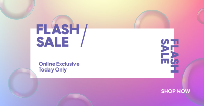 Flash Sale Bubbles Facebook ad Image Preview