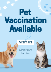 Pet Vaccination Poster Image Preview