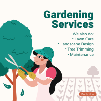 Outdoor Gardening Services Instagram Post Design