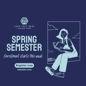 Spring Enrollment Instagram post Image Preview