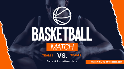 Upcoming Basketball Match Facebook event cover Image Preview