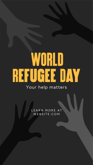 World Refugee Day Facebook story Image Preview