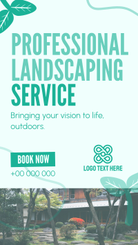 Organic Landscaping Service Instagram Story Design