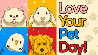 Modern Love Your Pet Day Facebook Event Cover Design