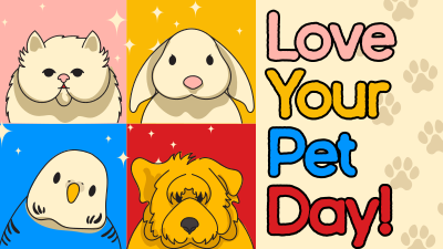 Modern Love Your Pet Day Facebook event cover Image Preview