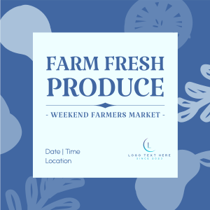 Farmers Market Produce Instagram post Image Preview
