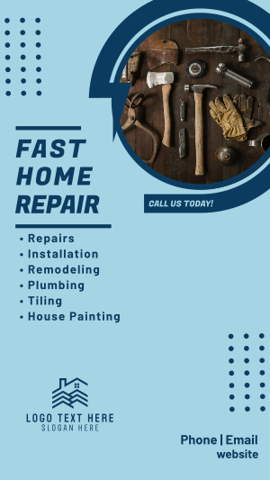 Fast Home Repair Facebook story Image Preview