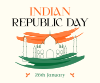 Celebrate Indian Republic Day Facebook Post Design