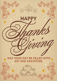 Rustic Thanksgiving Poster Image Preview