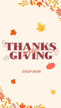 Thanksgiving Autumn Sale Instagram story Image Preview
