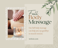 Luxe Body Massage Facebook Post Design