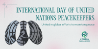 Minimalist Day of United Nations Peacekeepers Twitter post Image Preview