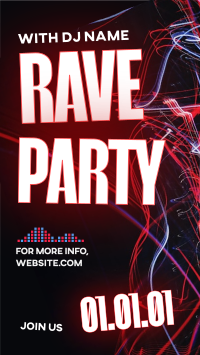 Rave Party Vibes YouTube short Image Preview