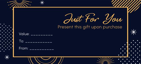 Bright Stars Gift Certificate Design Image Preview