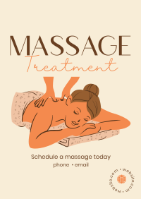 Best Massage Treatment Poster Design