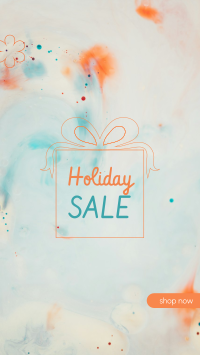 Holiday Sale Orange Facebook Story Design