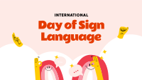 Sign Language Day Facebook Event Cover Design