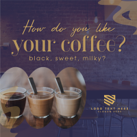 Coffee Flavors Instagram Post Design