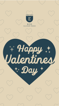 Sweet Valentines Greeting Facebook Story Design